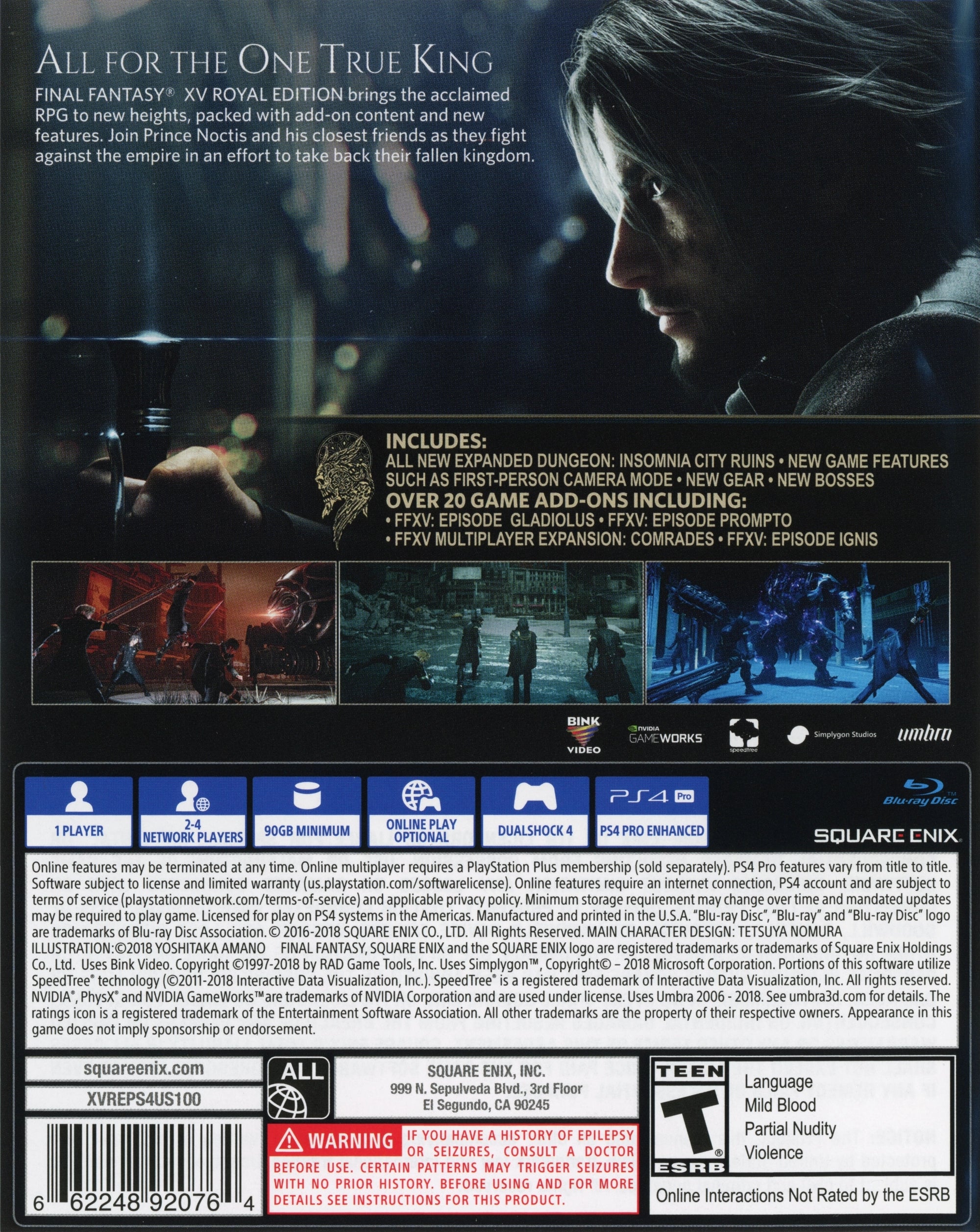 Final Fantasy XV [Royal Edition] PS4 - Video Game - Used - CaveGamers - Image 2