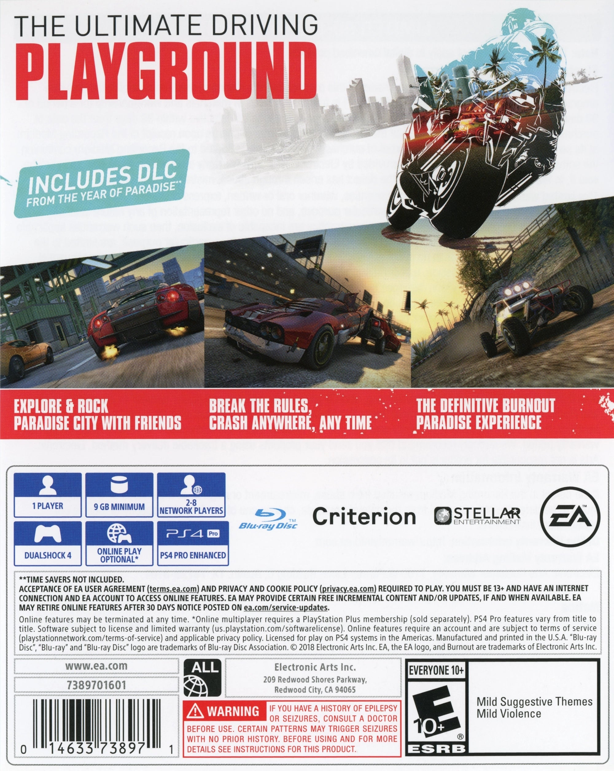 Burnout Paradise Remastered PS4 - Video Game - Used - CaveGamers - Image 2