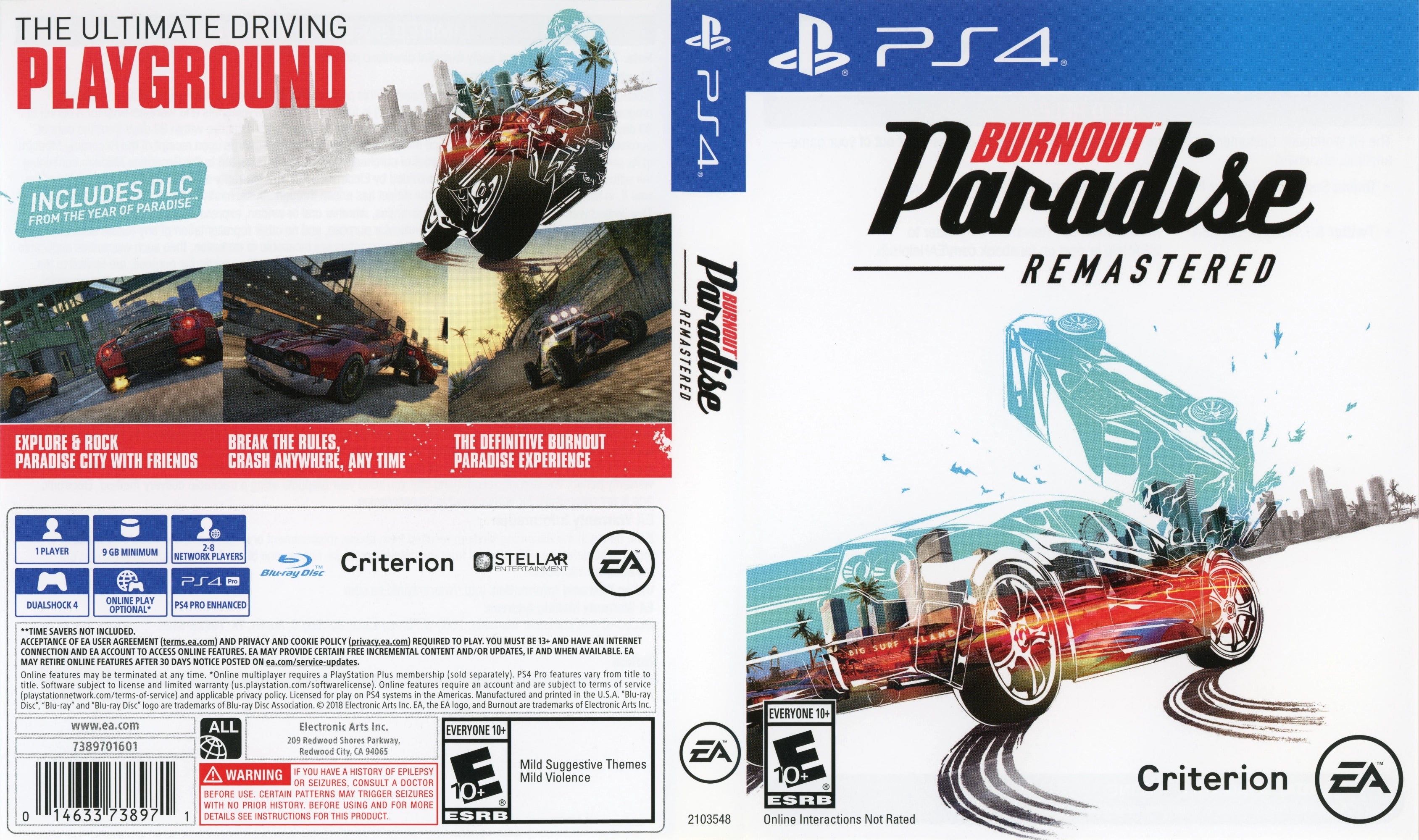 Burnout Paradise Remastered PS4 - Video Game - Used - CaveGamers - Image 3