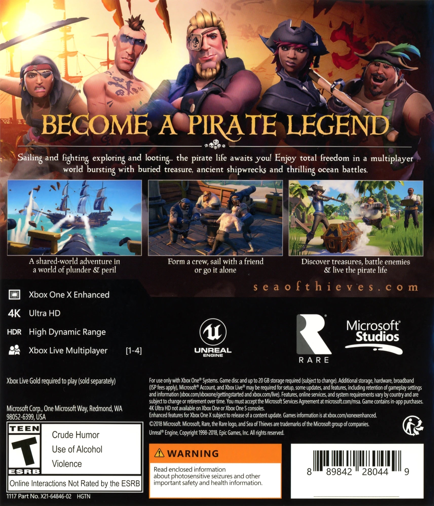 Sea of Thieves Xbox One - Video Game - Used - CaveGamers - Image 2