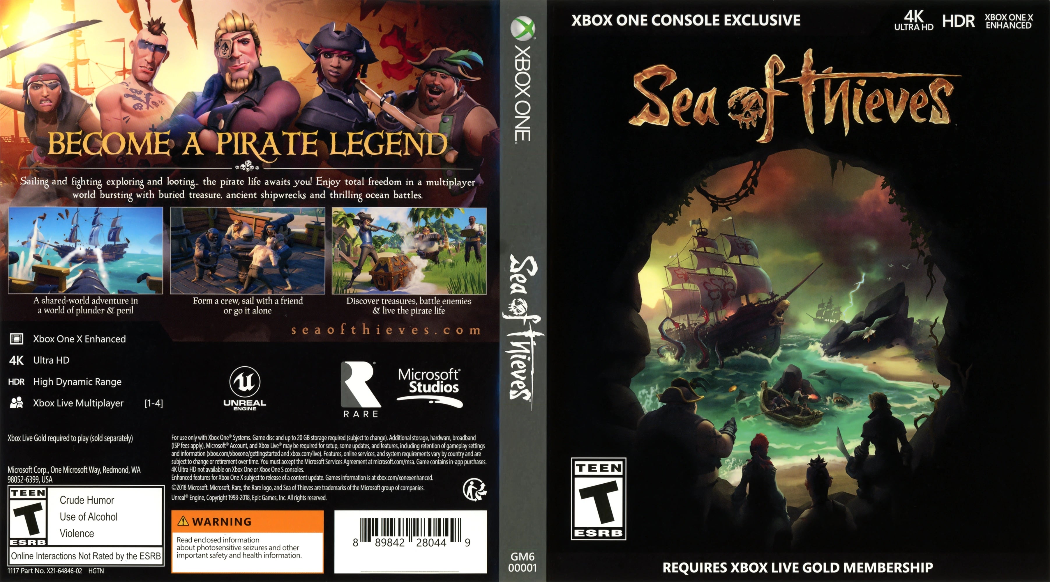 Sea of Thieves Xbox One - Video Game - Used - CaveGamers - Image 3