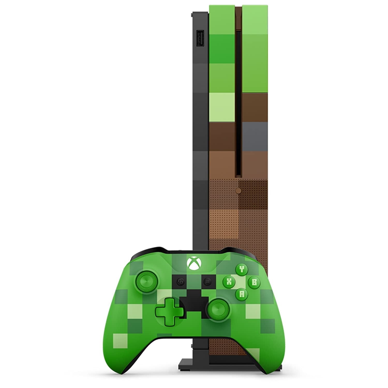 Xbox One S 1TB Console - Minecraft Limited Edition - Video Game System - Used - CaveGamers - Image 2