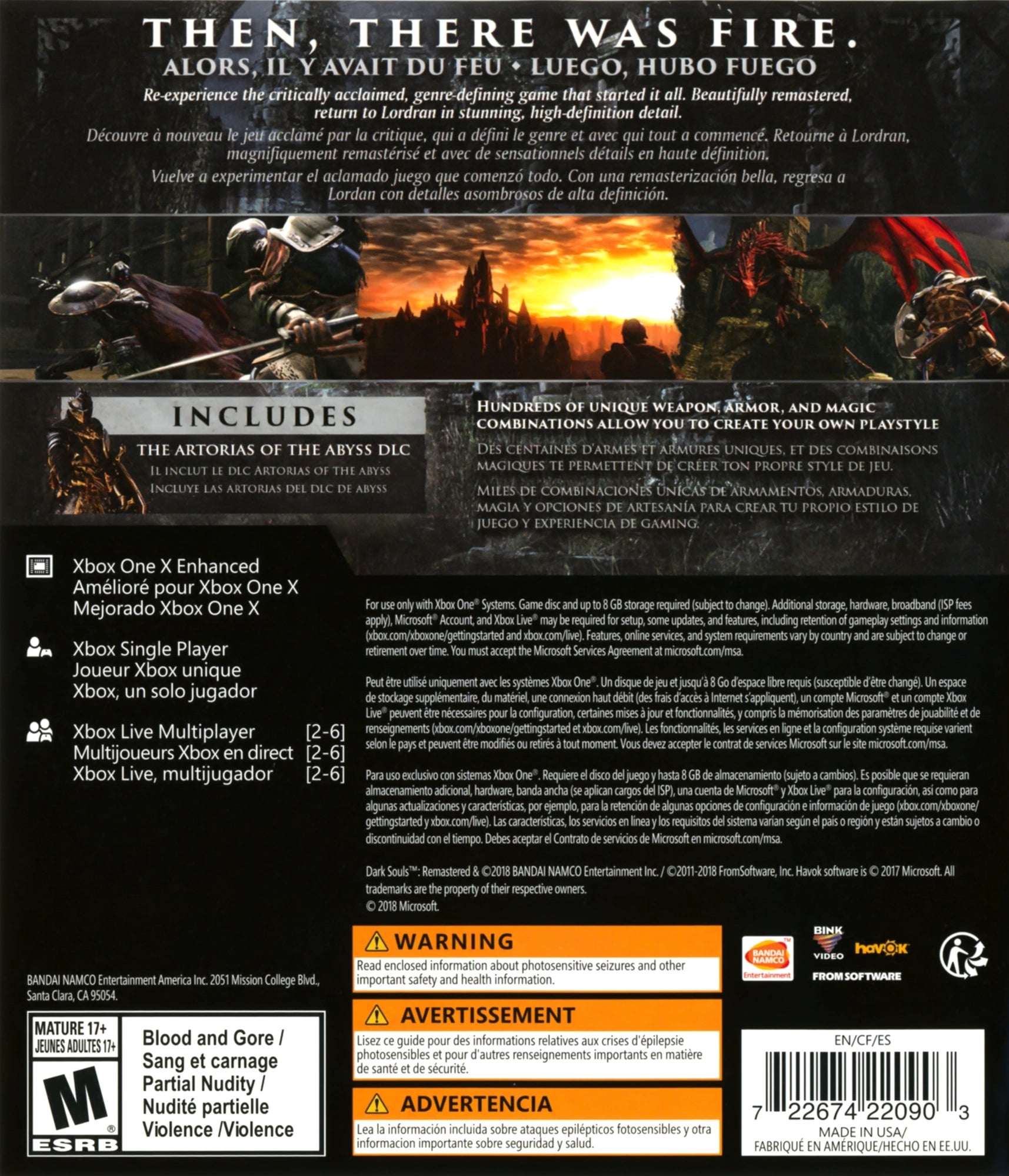 Dark Souls Remastered Xbox One - Video Game - Used - CaveGamers - Image 2