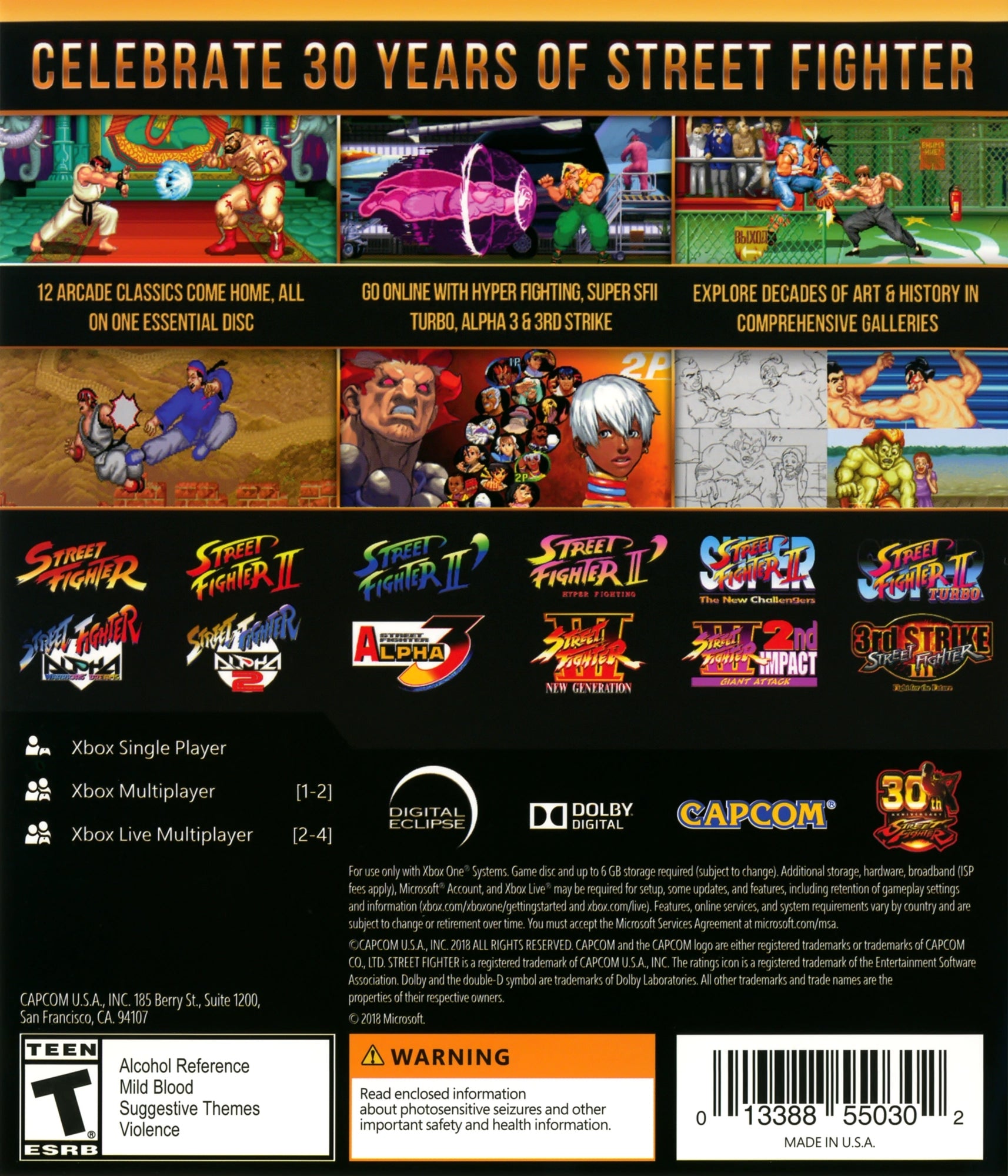 Street Fighter 30th Anniversary Collection Xbox One - Video Game - Used - CaveGamers - Image 2