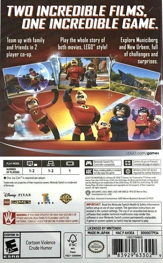 LEGO The Incredibles Switch - Video Game - Used - CaveGamers - Image 2