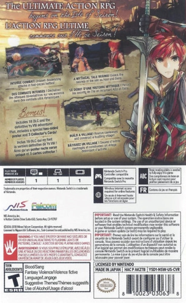 Ys VIII Lacrimosa of DANA Switch - Video Game - Used - CaveGamers - Image 2