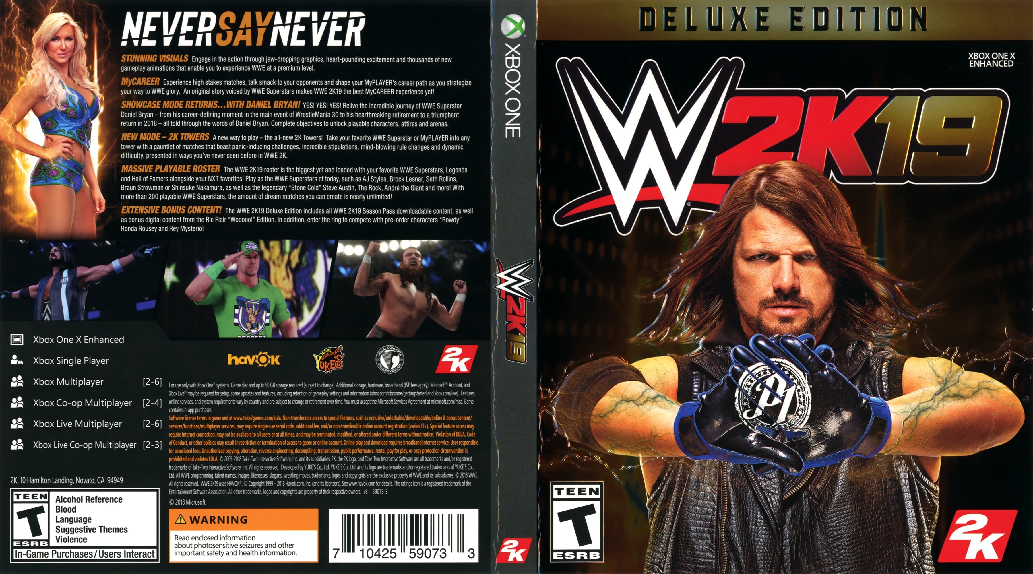 WWE 2K19 Xbox One - Video Game - Used - CaveGamers - Image 4