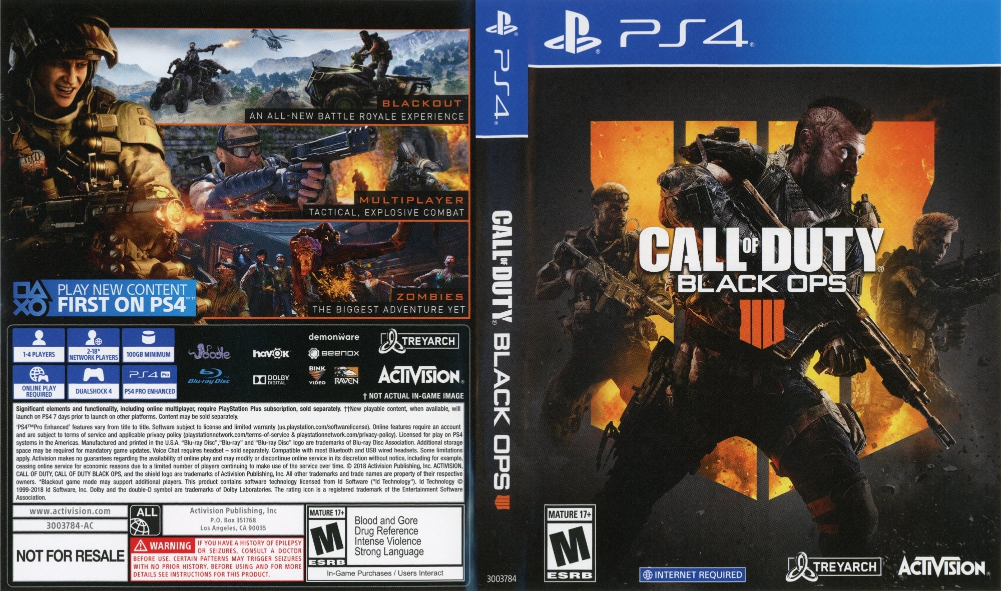 Call of Duty: Black Ops 4 PS4 - Video Game - Used - CaveGamers - Image 4