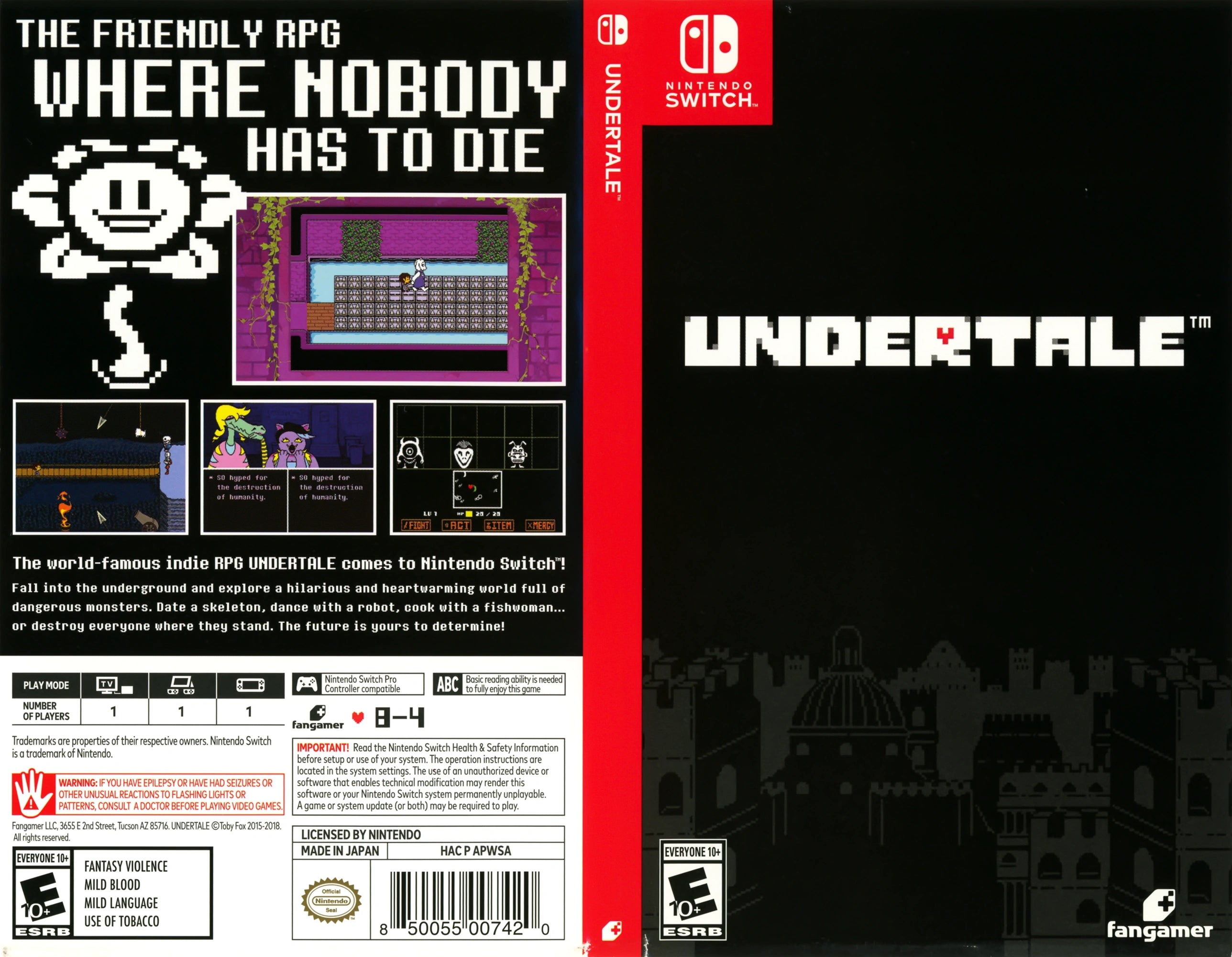 Undertale Switch - Video Game - Used - CaveGamers - Image 3