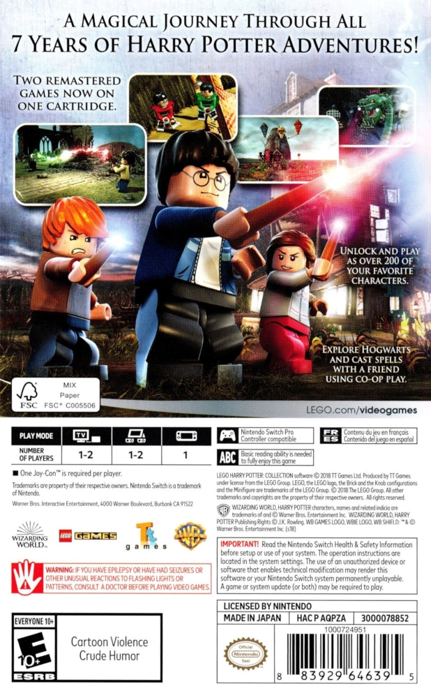 LEGO Harry Potter Collection Switch - Video Game - Used - CaveGamers - Image 2