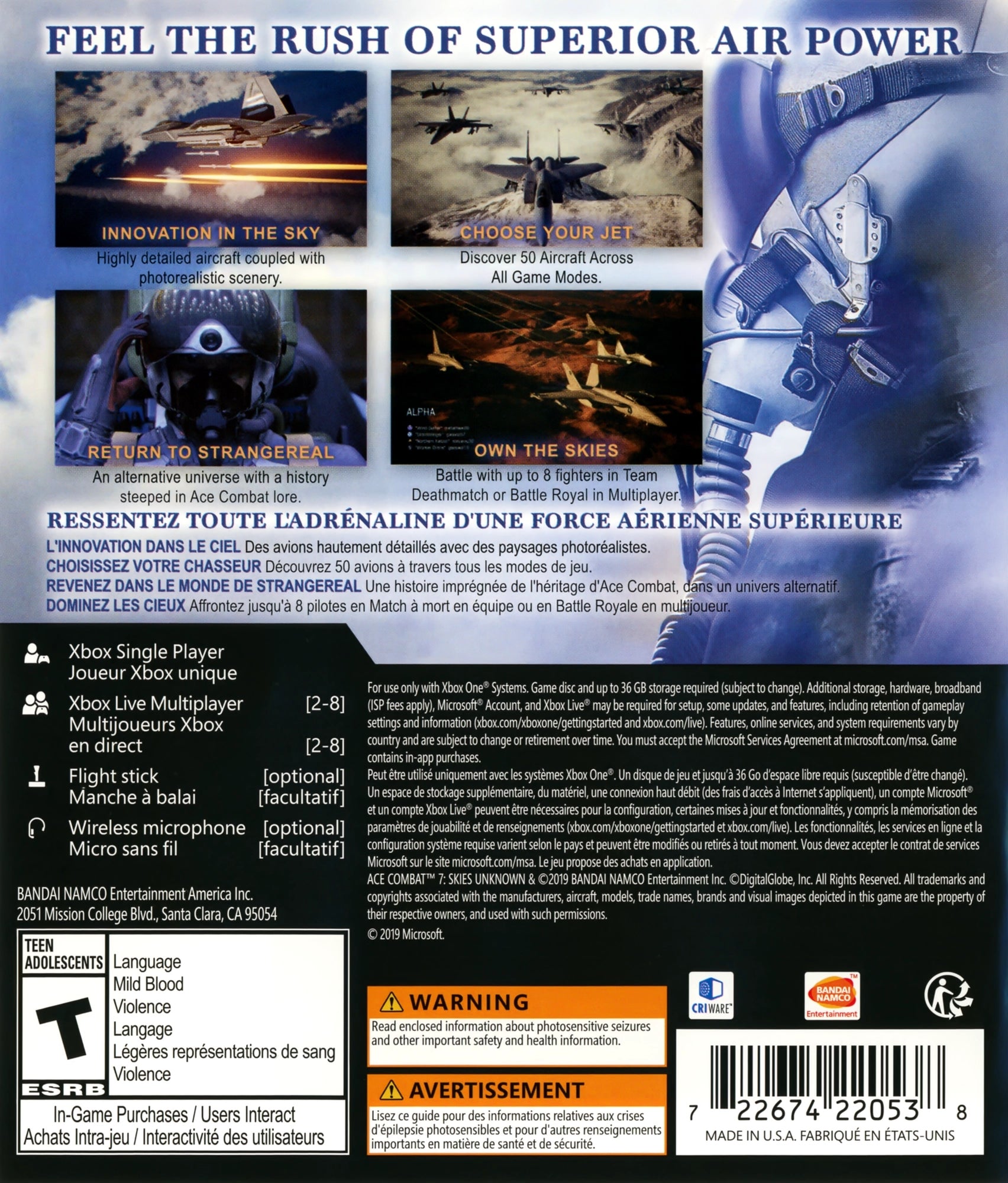 Ace Combat 7 Skies Unknown Xbox One - Video Game - Used - CaveGamers - Image 2