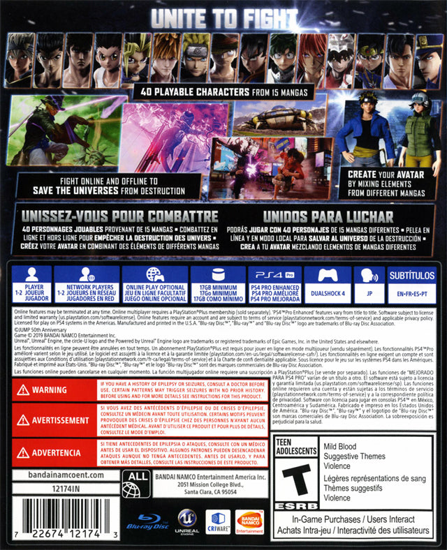 Jump Force PS4 - Video Game - Used - CaveGamers - Image 2
