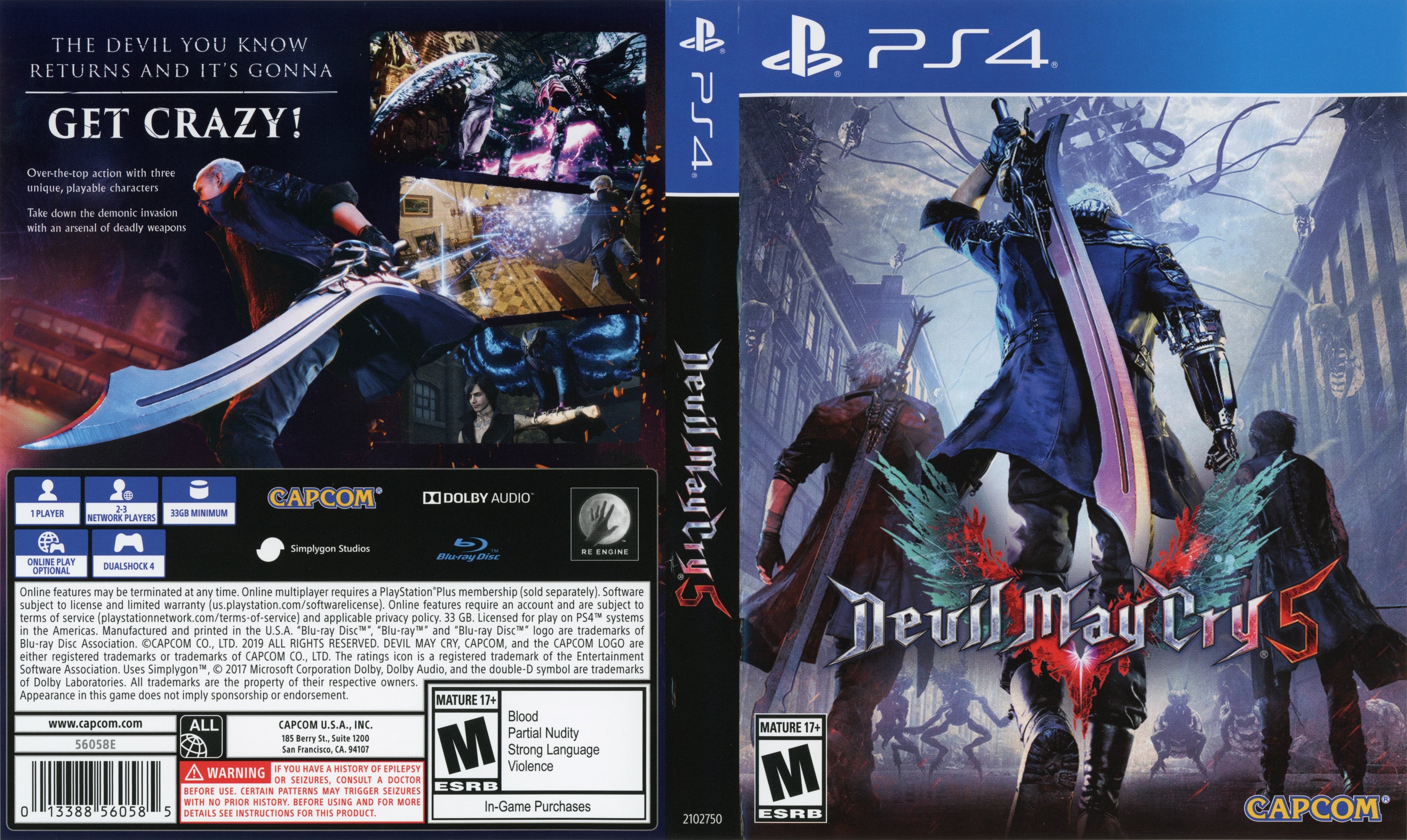 Devil May Cry 5 PS4 - Video Game - Used - CaveGamers - Image 4