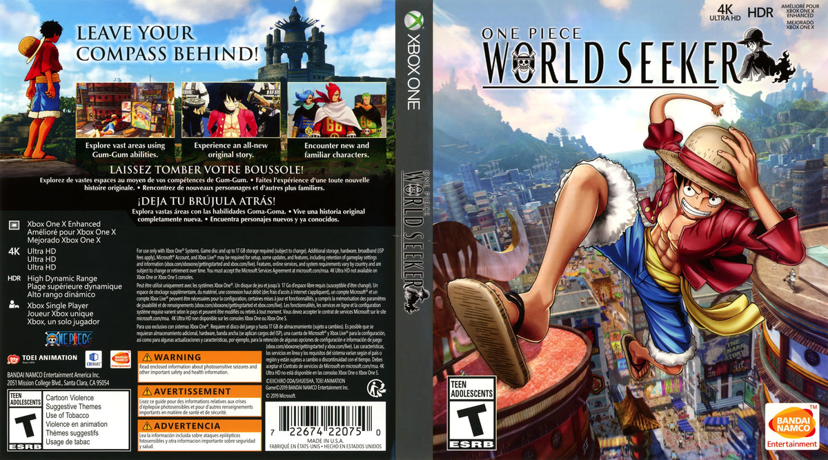 One Piece: World Seeker Xbox One - Video Game - Used - CaveGamers - Image 3
