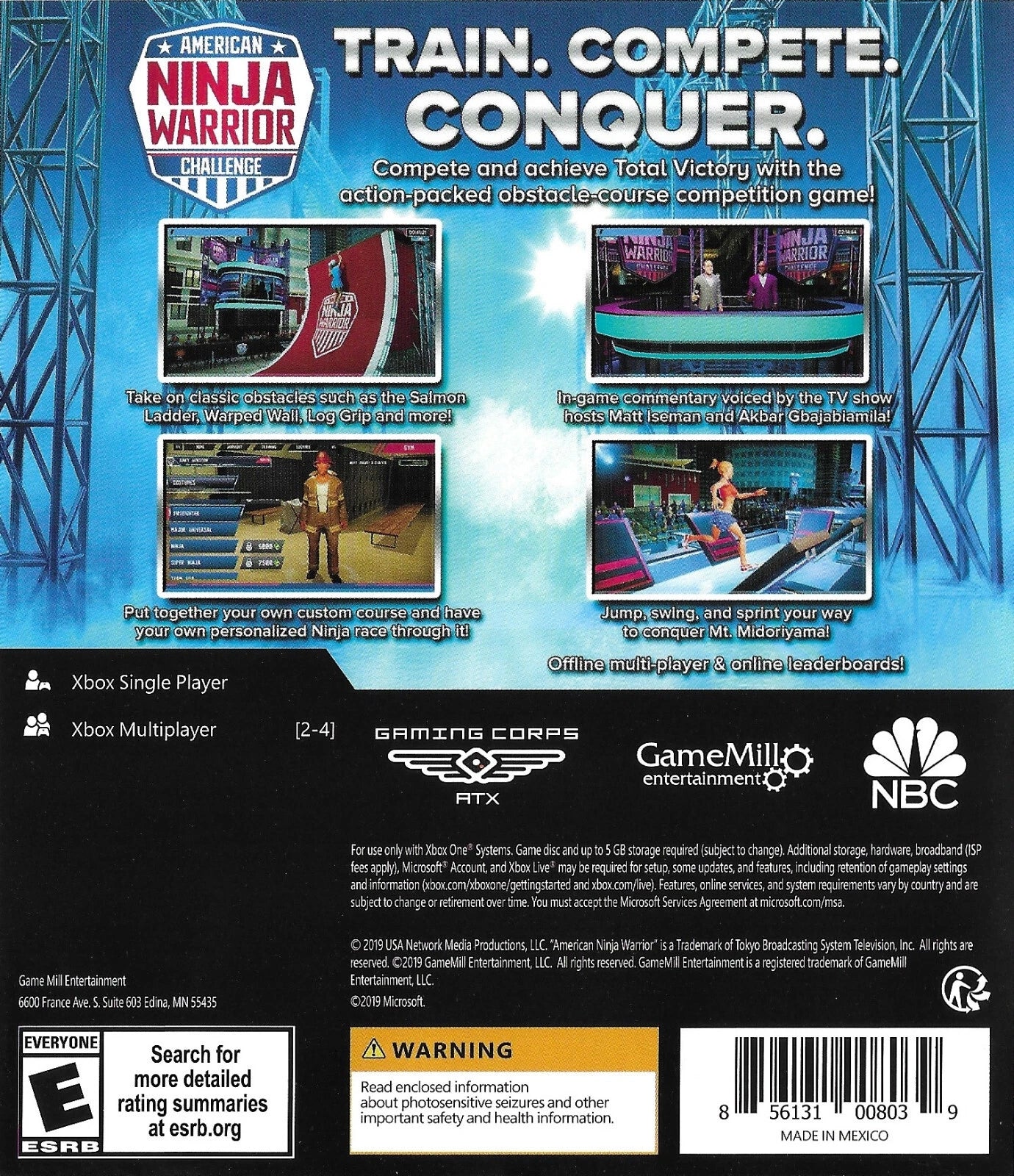 American Ninja Warrior Xbox One - Video Game - Used - CaveGamers - Image 2