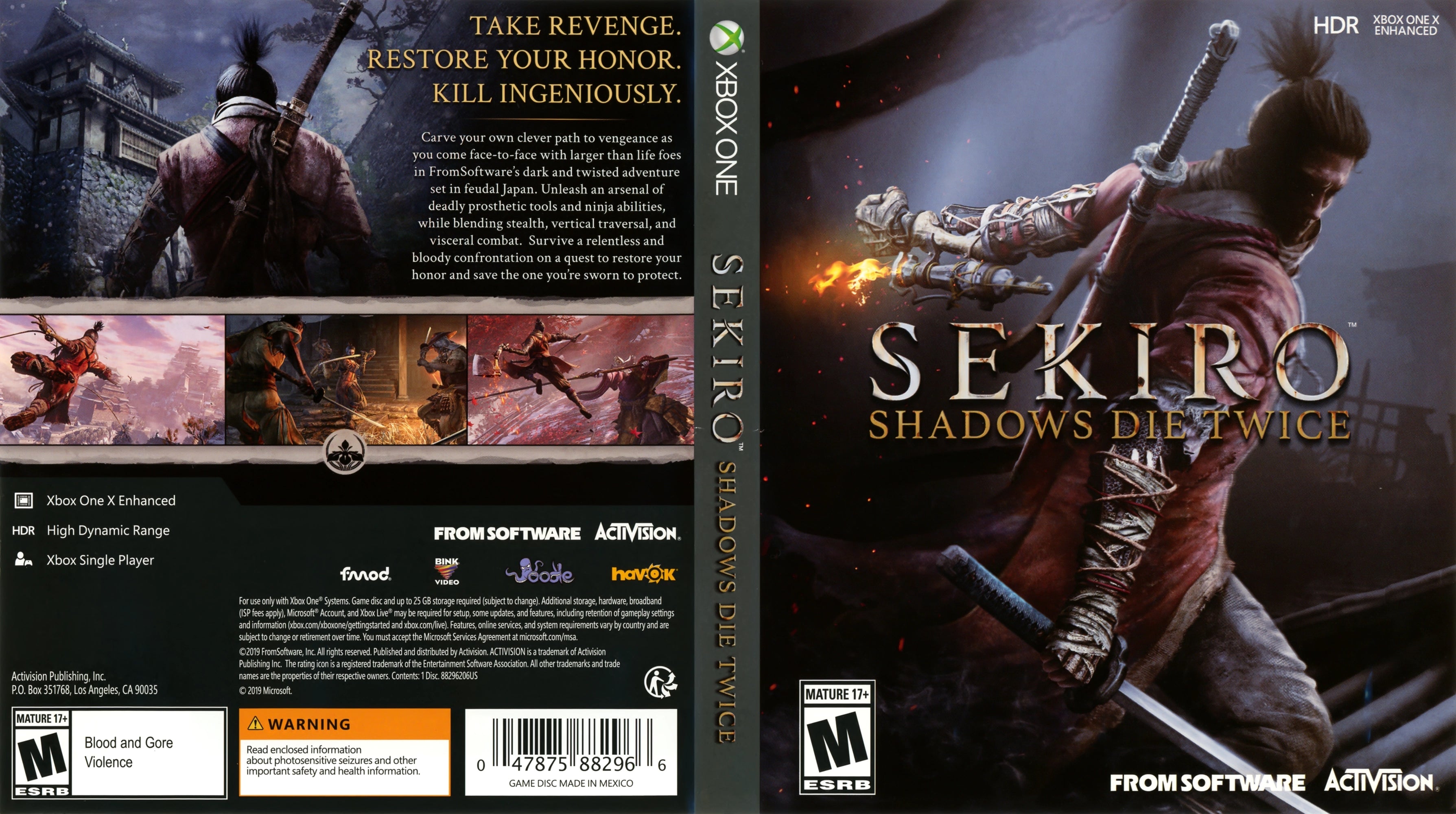 Sekiro: Shadows Die Twice Xbox One - Video Game - Used - CaveGamers - Image 3