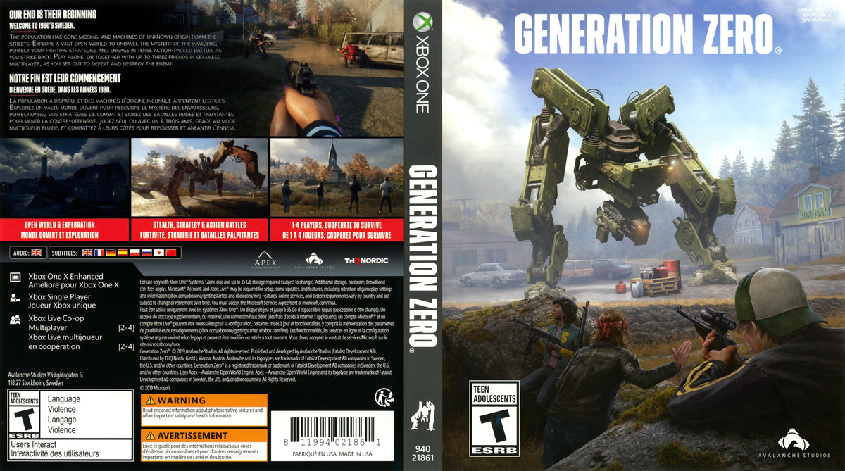 Generation Zero Xbox One - Video Game - Used - CaveGamers - Image 3