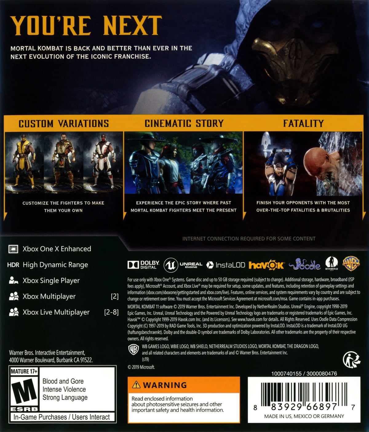 Mortal Kombat 11 Xbox One - Video Game - Used - CaveGamers - Image 2