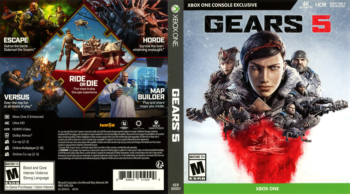 Gears 5 Xbox One - Video Game - Used - CaveGamers - Image 4