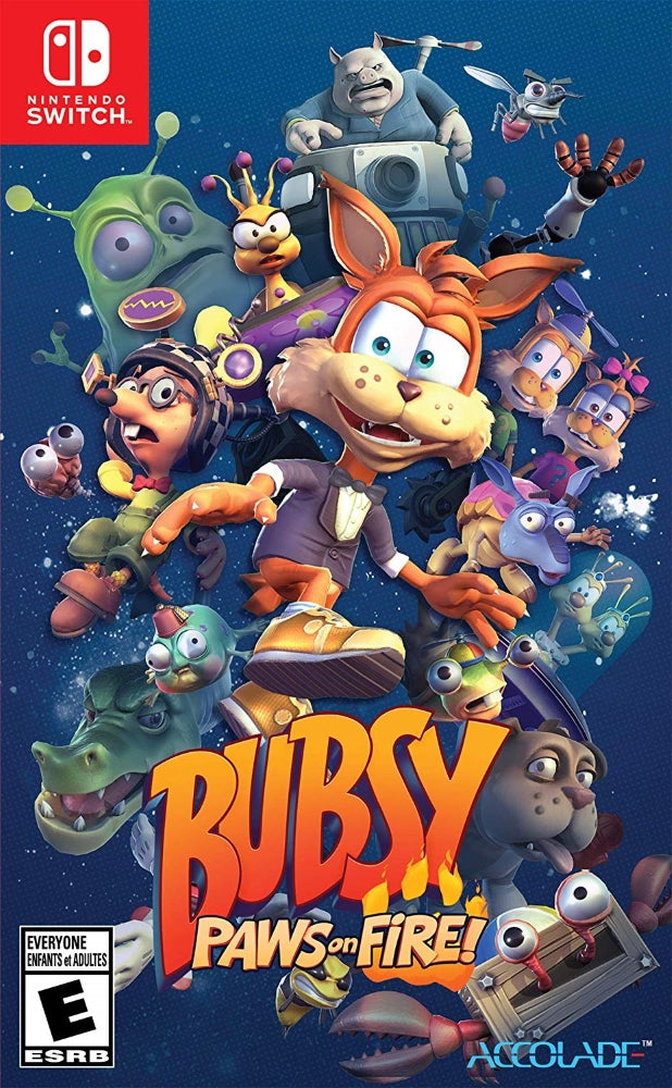 Bubsy Paws on Fire Switch - Video Game - Used - CaveGamers