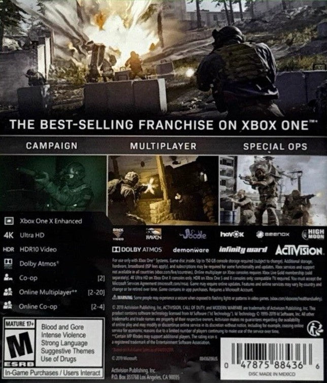 Call of Duty: Modern Warfare Xbox One - Video Game - Used - CaveGamers - Image 2