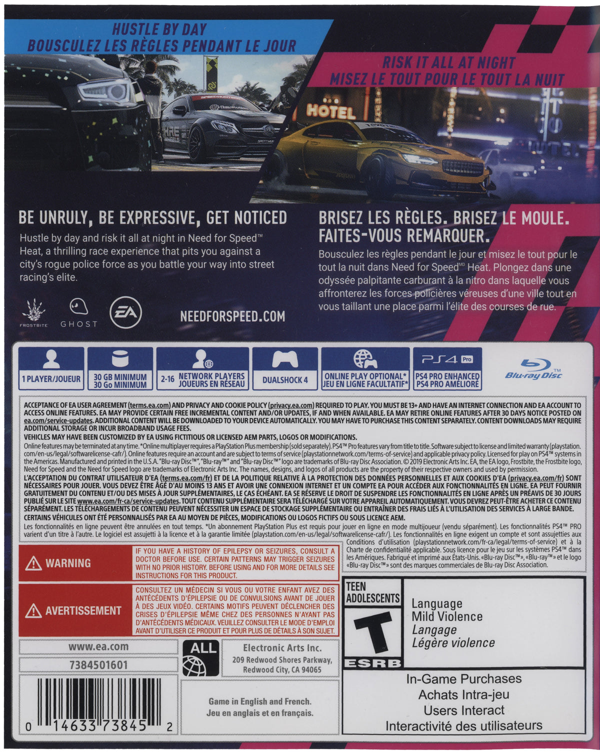Need for Speed Heat PS4 - Video Game - Used - CaveGamers - Image 2