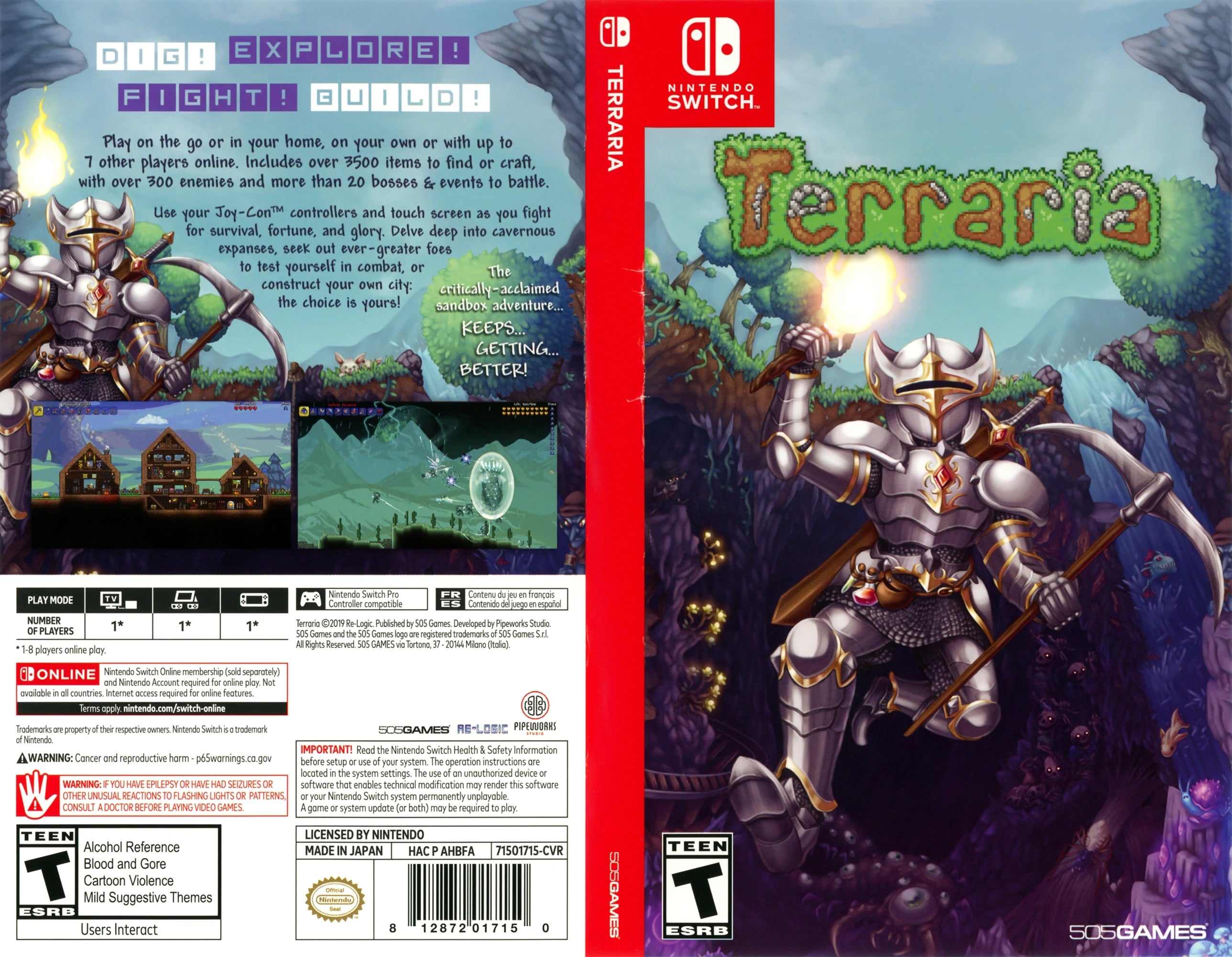 Terraria Switch - Video Game - Used - CaveGamers - Image 3