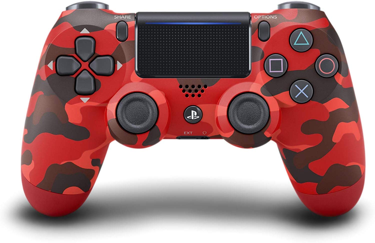 PlayStation 4 Dualshock 4 Wireless Controller - Red Camo PS4 - Video Game Accessory - Used - CaveGamers