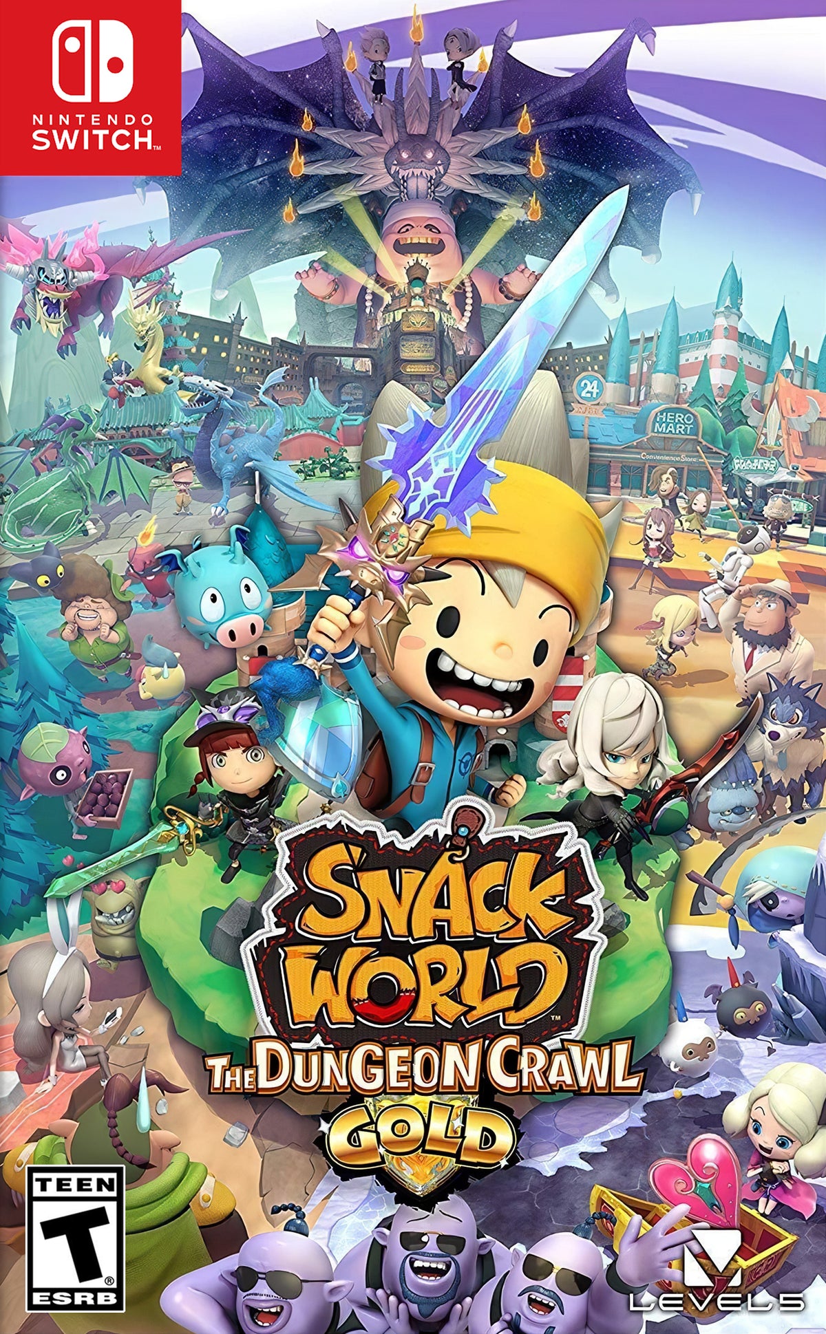 Snack World: The Dungeon Crawl Gold Switch - Video Game - Used - CaveGamers