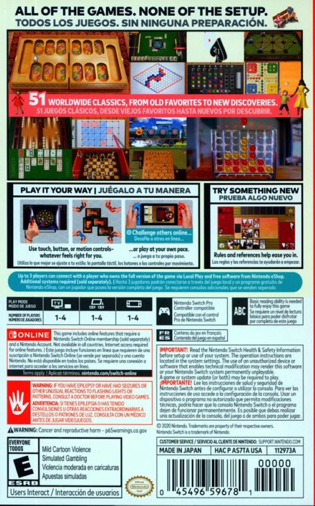 Clubhouse Games: 51 Worldwide Classics Switch - Video Game - Used - CaveGamers - Image 2