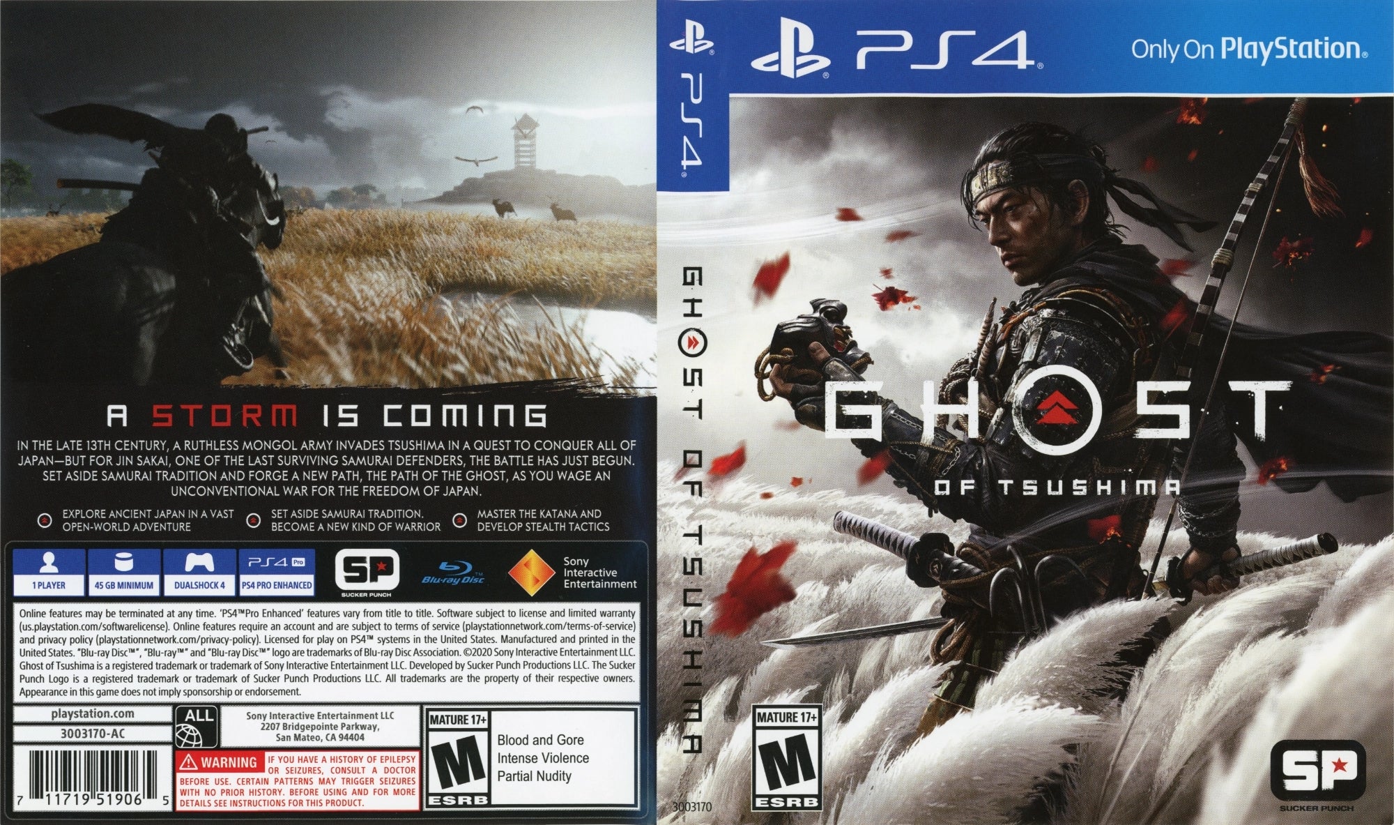 Ghost of Tsushima PS4 - Video Game - Used - CaveGamers - Image 4