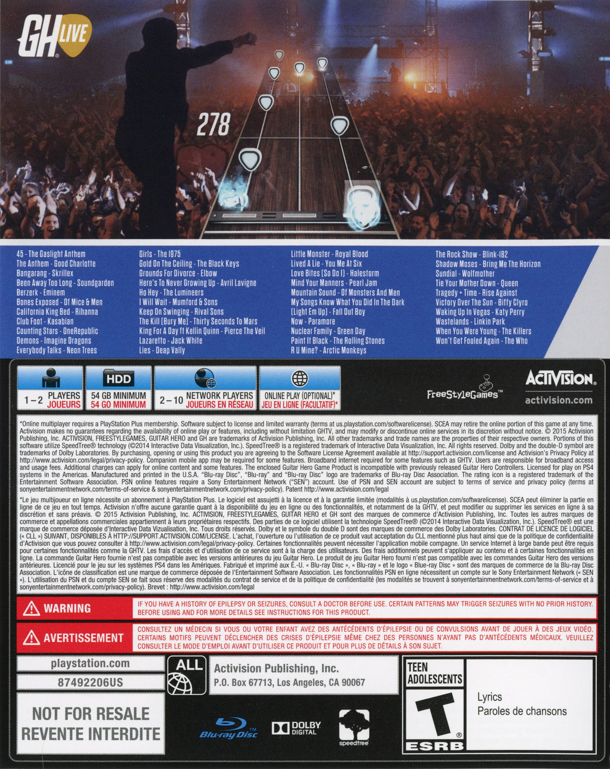 Guitar Hero Live PS4 - Video Game - Used - CaveGamers - Image 2