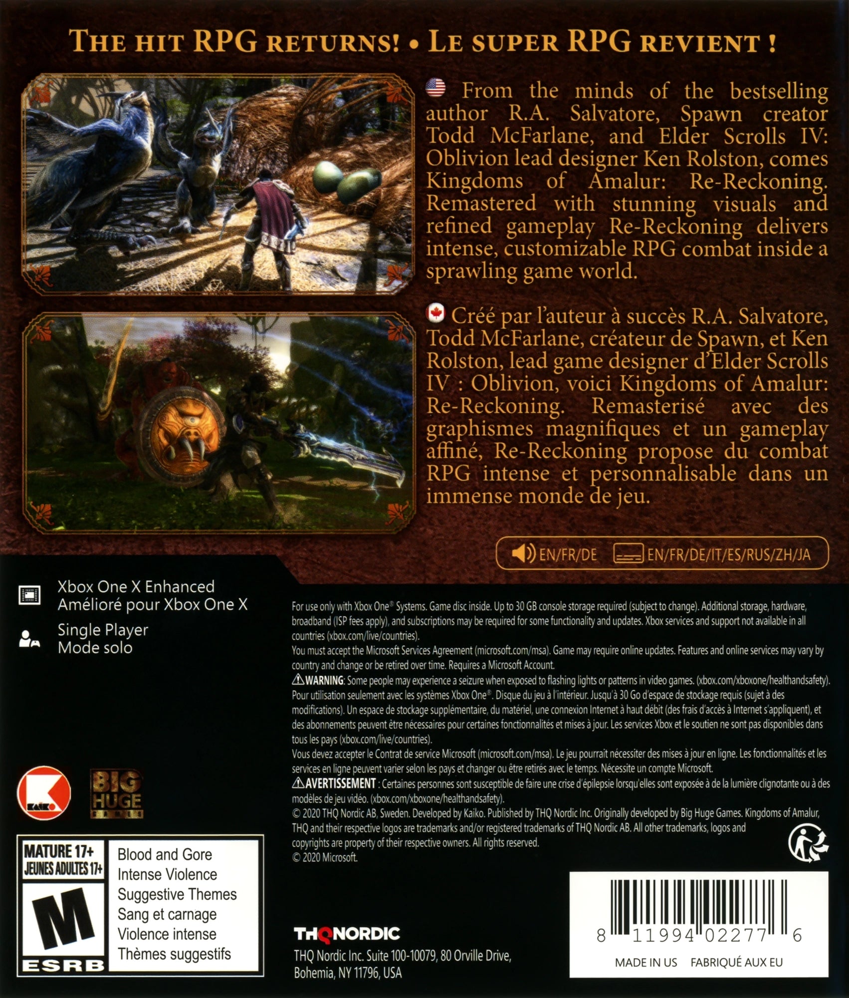 Kingdoms of Amalur: Re-Reckoning Xbox One - Video Game - Used - CaveGamers - Image 2