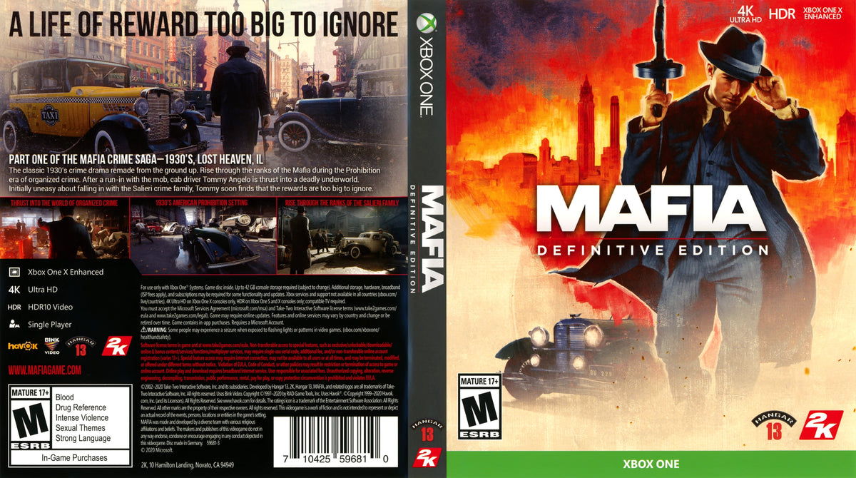 Mafia: Definitive Edition Xbox One - Video Game - Used - CaveGamers - Image 3
