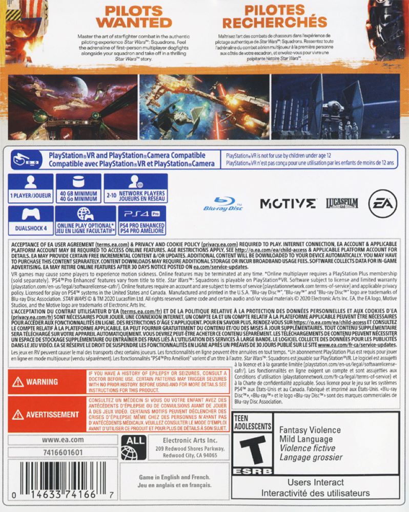 Star Wars: Squadrons PS4 - Video Game - Used - CaveGamers - Image 2