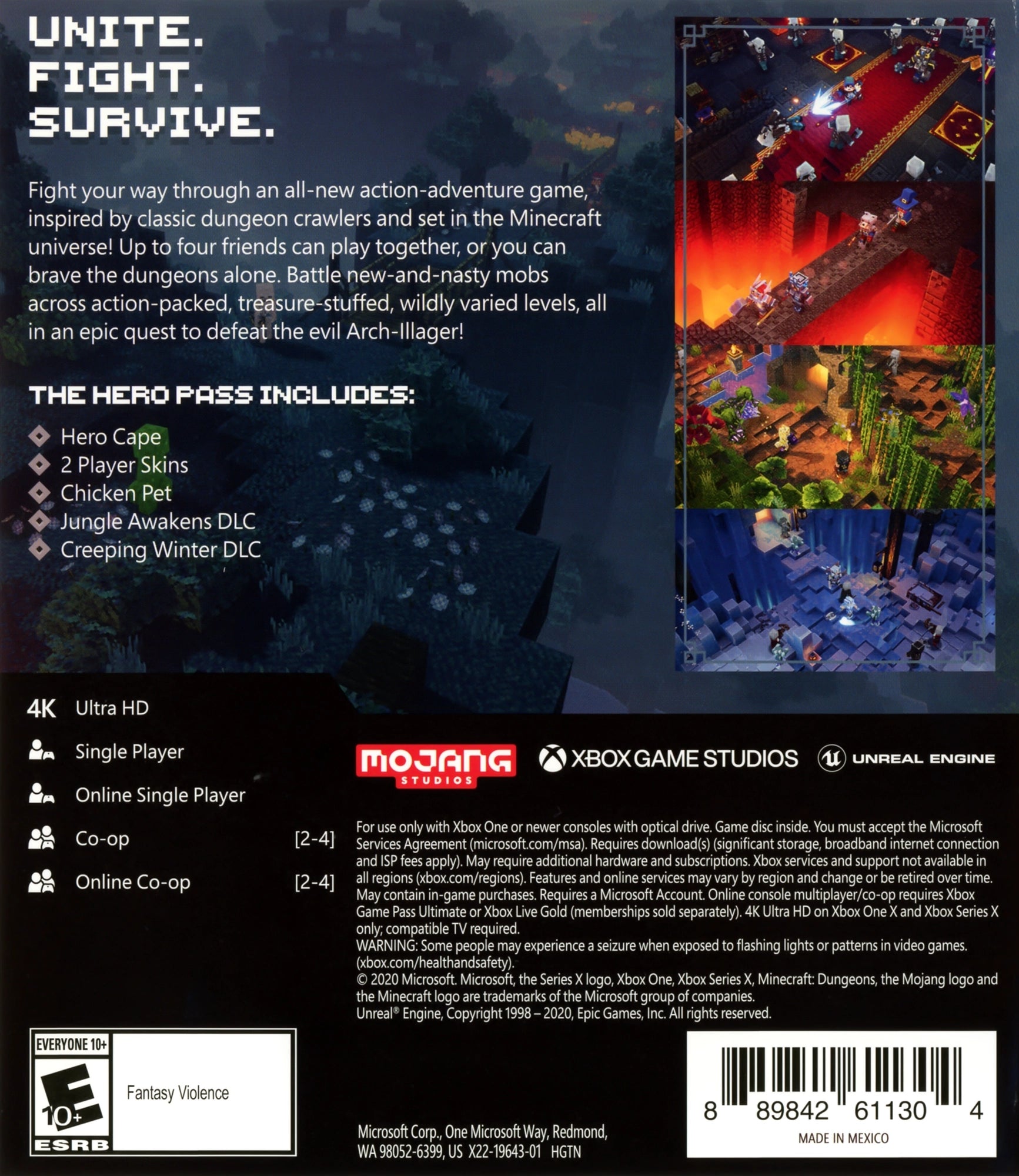 Minecraft Dungeons [Hero Edition] Xbox One - Video Game - Used - CaveGamers - Image 2