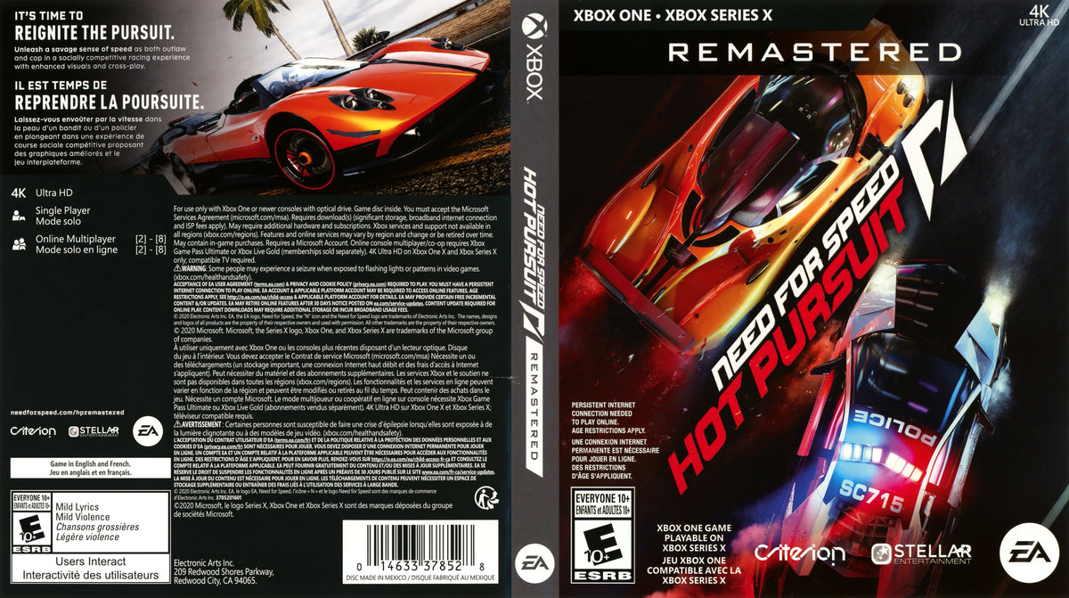 Need for Speed: Hot Pursuit Remastered Xbox One - Video Game - Used - CaveGamers - Image 3