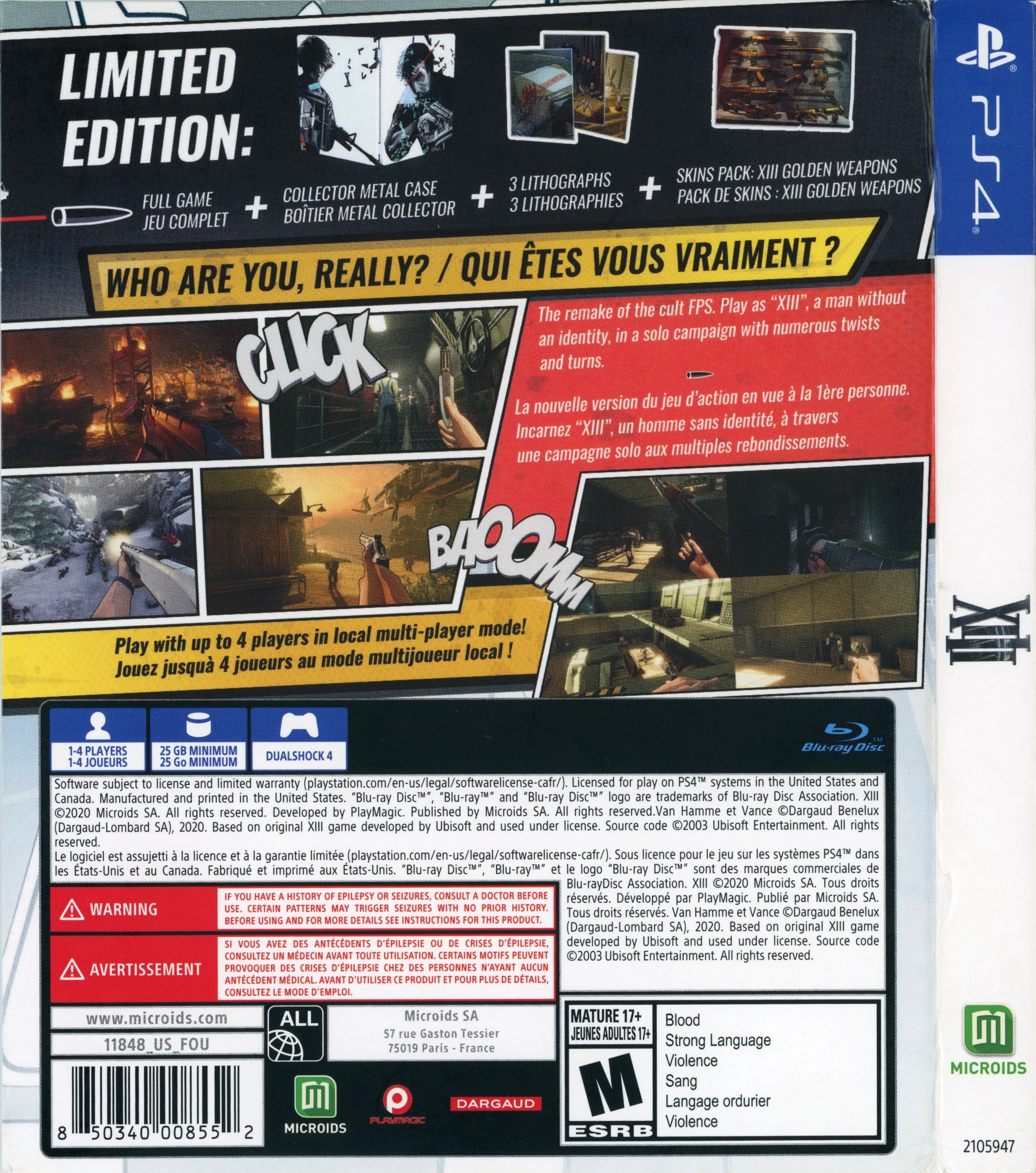 XIII PS4 - Video Game - Used - CaveGamers - Image 2