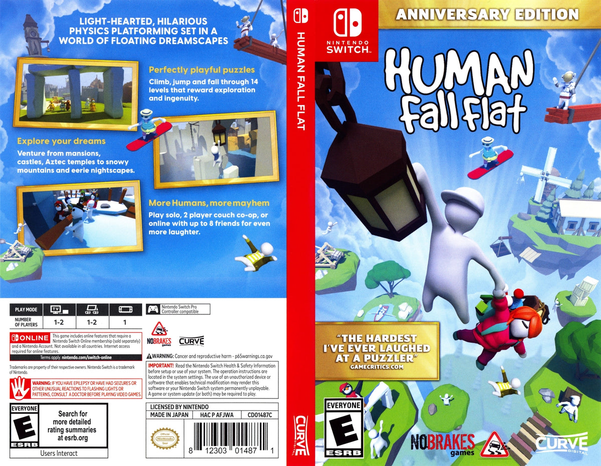 Human Fall Flat [Anniversary Edition] Switch - Video Game - Used - CaveGamers - Image 3