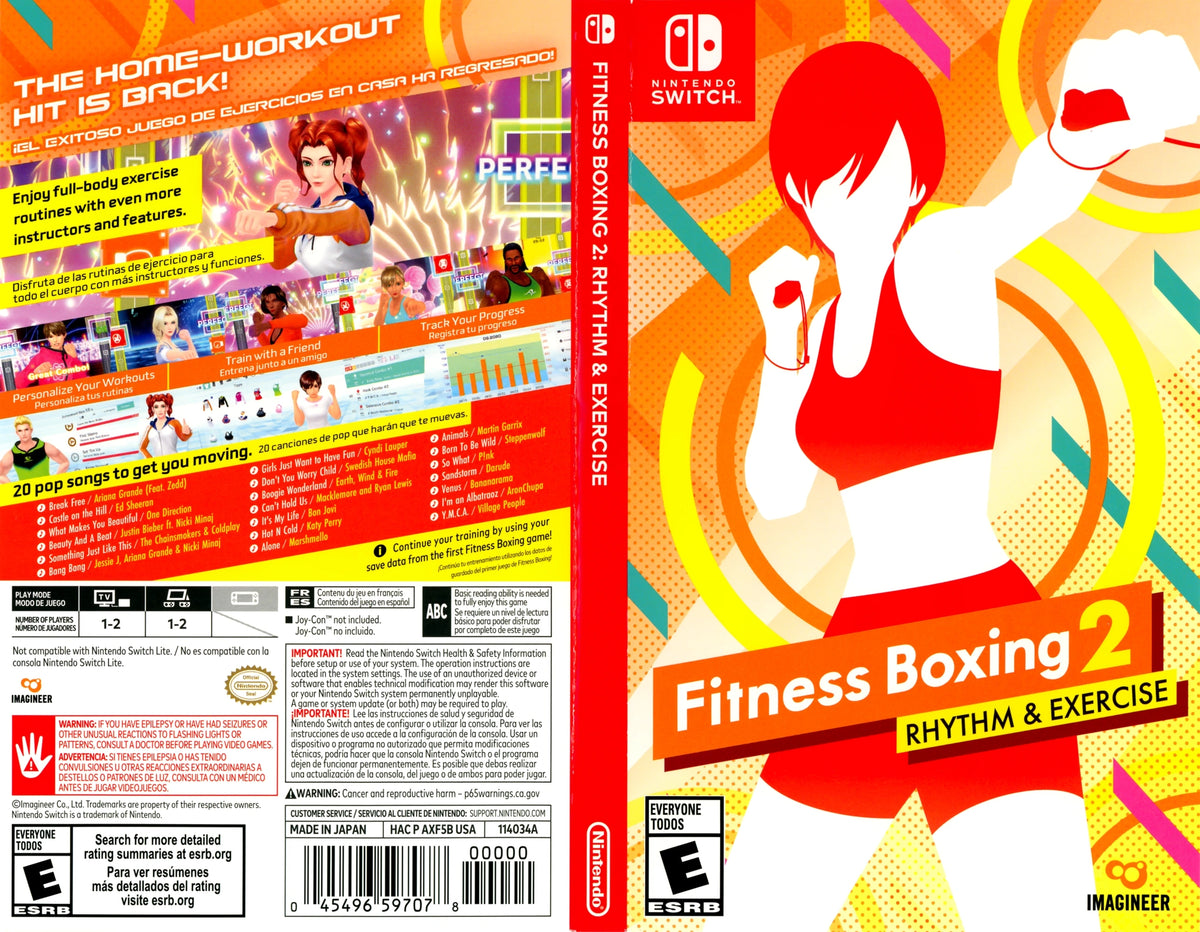 Fitness Boxing 2: Rhythm and Exercise Switch - Video Game - Used - CaveGamers - Image 4