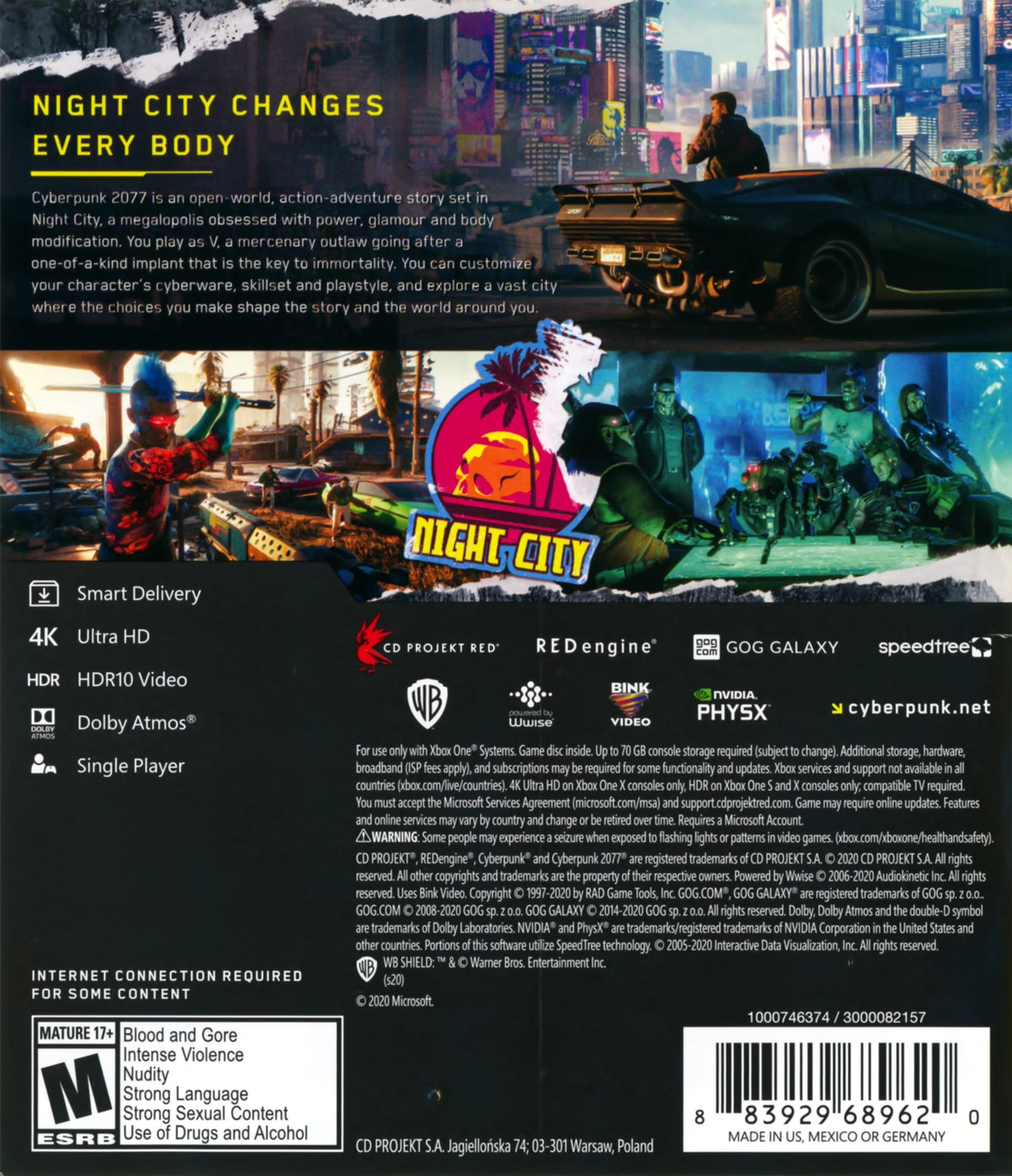 Cyberpunk 2077 [2 Discs] Xbox One - Video Game - Used - CaveGamers - Image 2