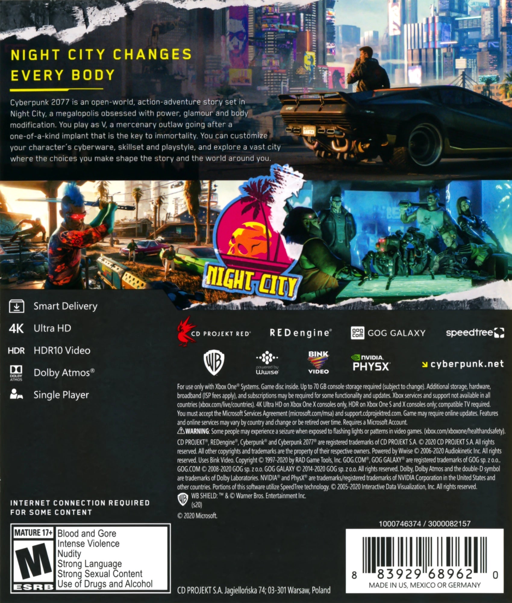 Cyberpunk 2077 [2 Discs] Xbox One - Video Game - Used - CaveGamers - Image 7