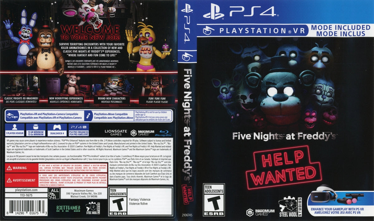 Five Nights at Freddy's: Help Wanted PS4 - Video Game - Used - CaveGamers - Image 3