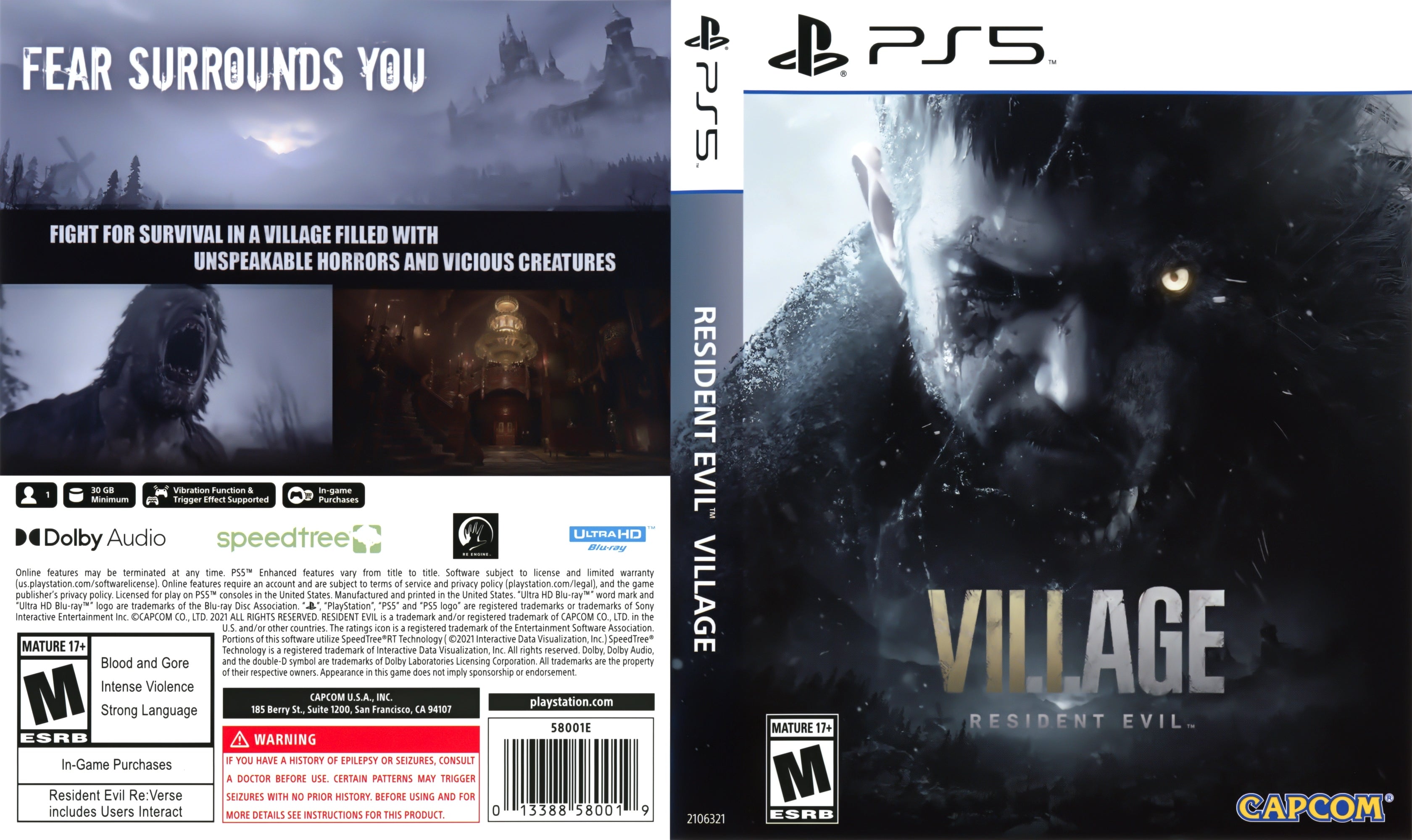 Resident Evil Village PS5 - Video Game - Used - CaveGamers - Image 4