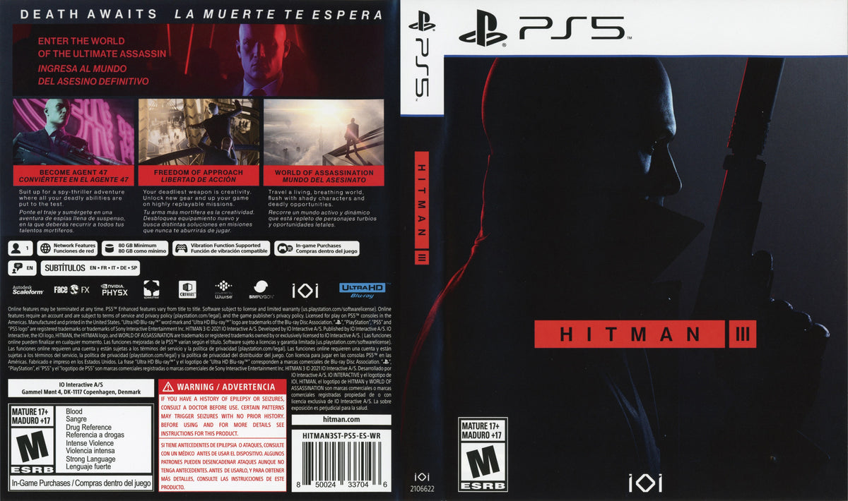 Hitman 3 PS5 - Video Game - Used - CaveGamers - Image 3