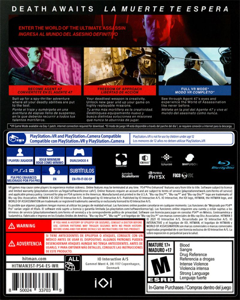 Hitman 3 PS4 - Video Game - Used - CaveGamers - Image 2