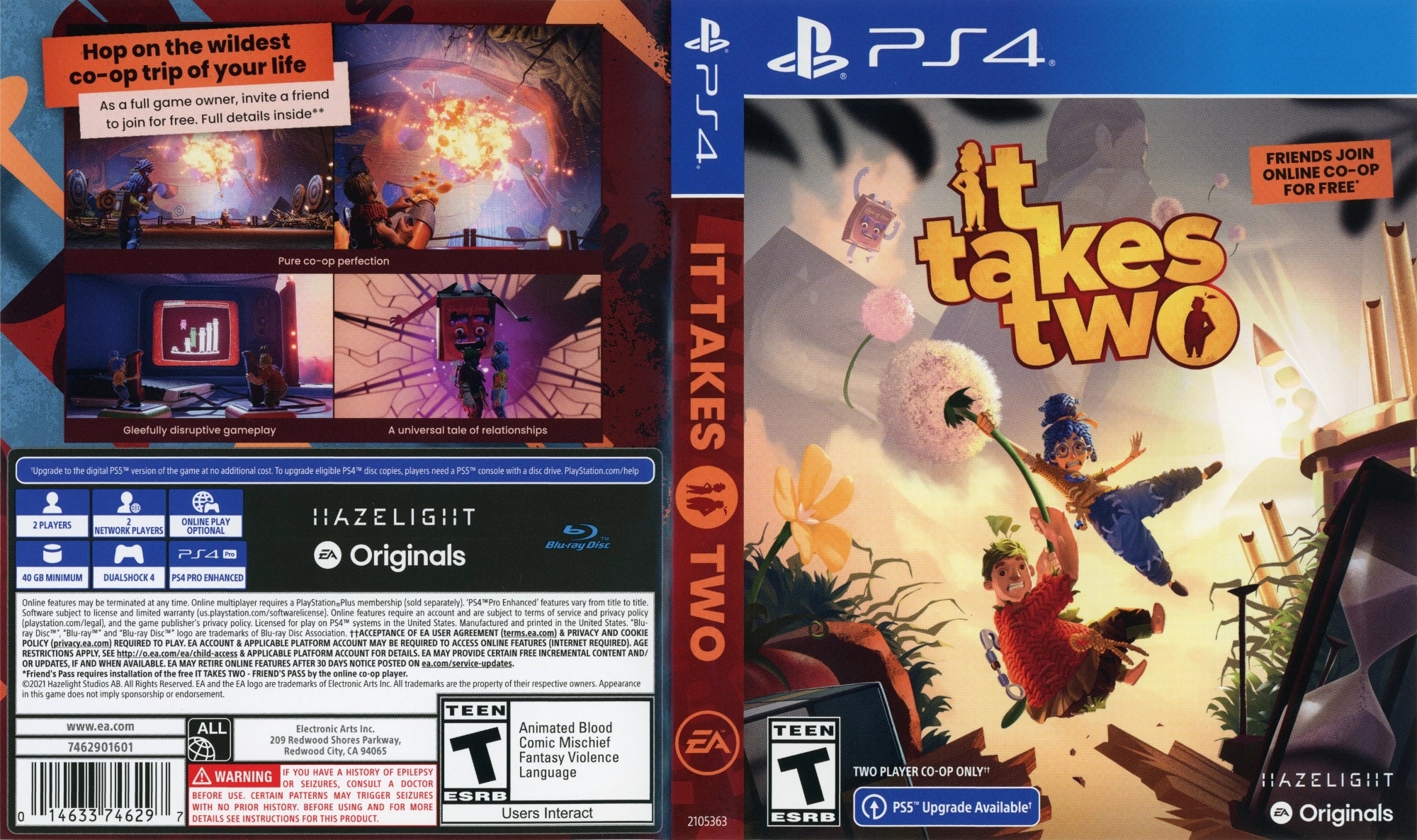 It Takes Two PS4 - Video Game - Used - CaveGamers - Image 4