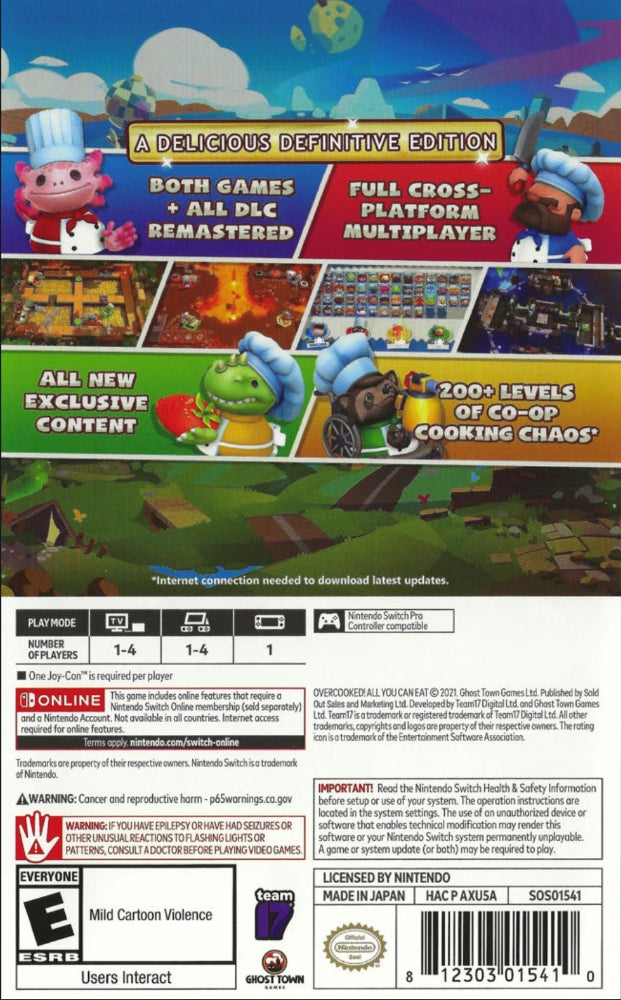 Overcooked: All You Can Eat Switch - Video Game - Used - CaveGamers - Image 2