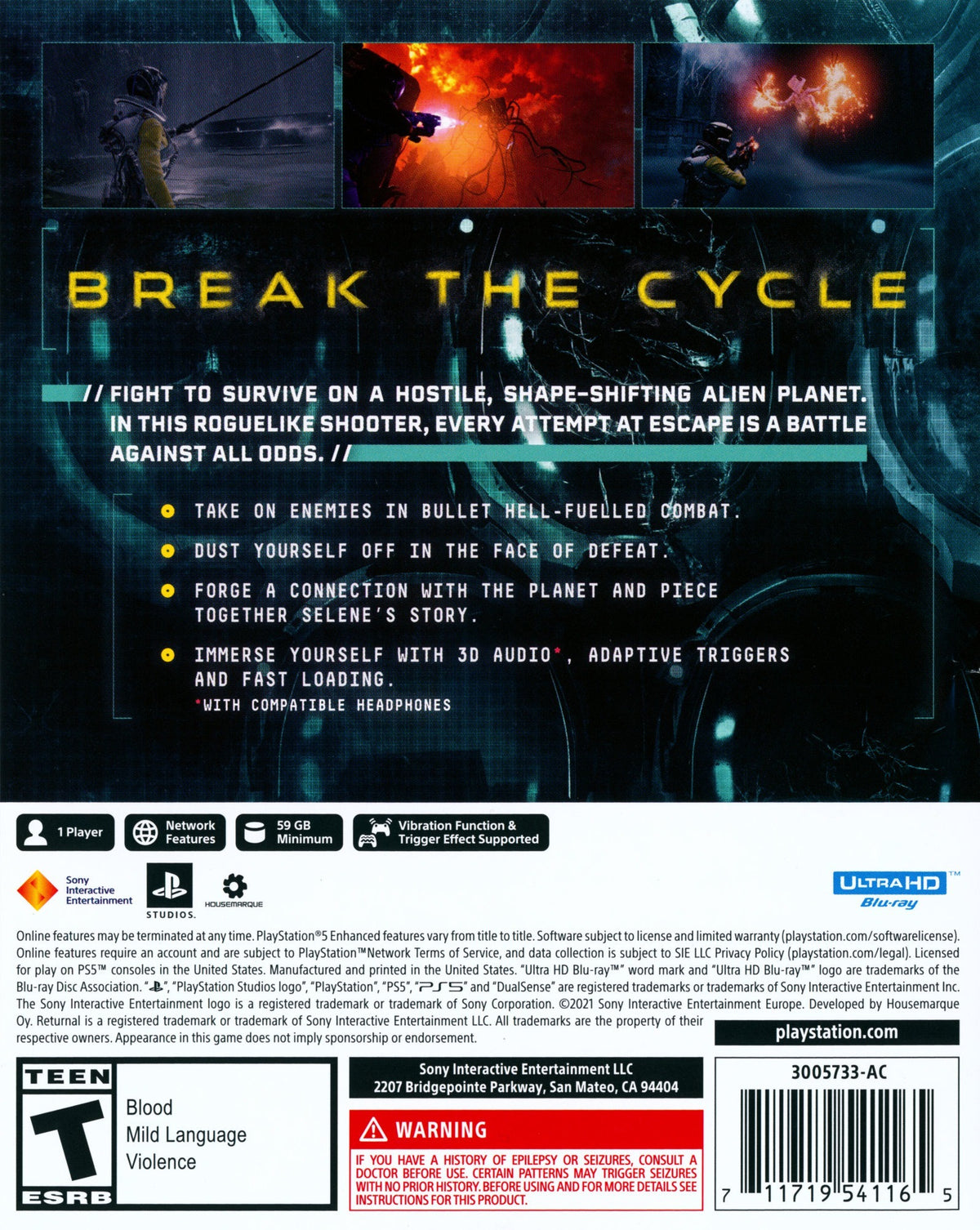 Returnal PS5 - Video Game - Used - CaveGamers - Image 2