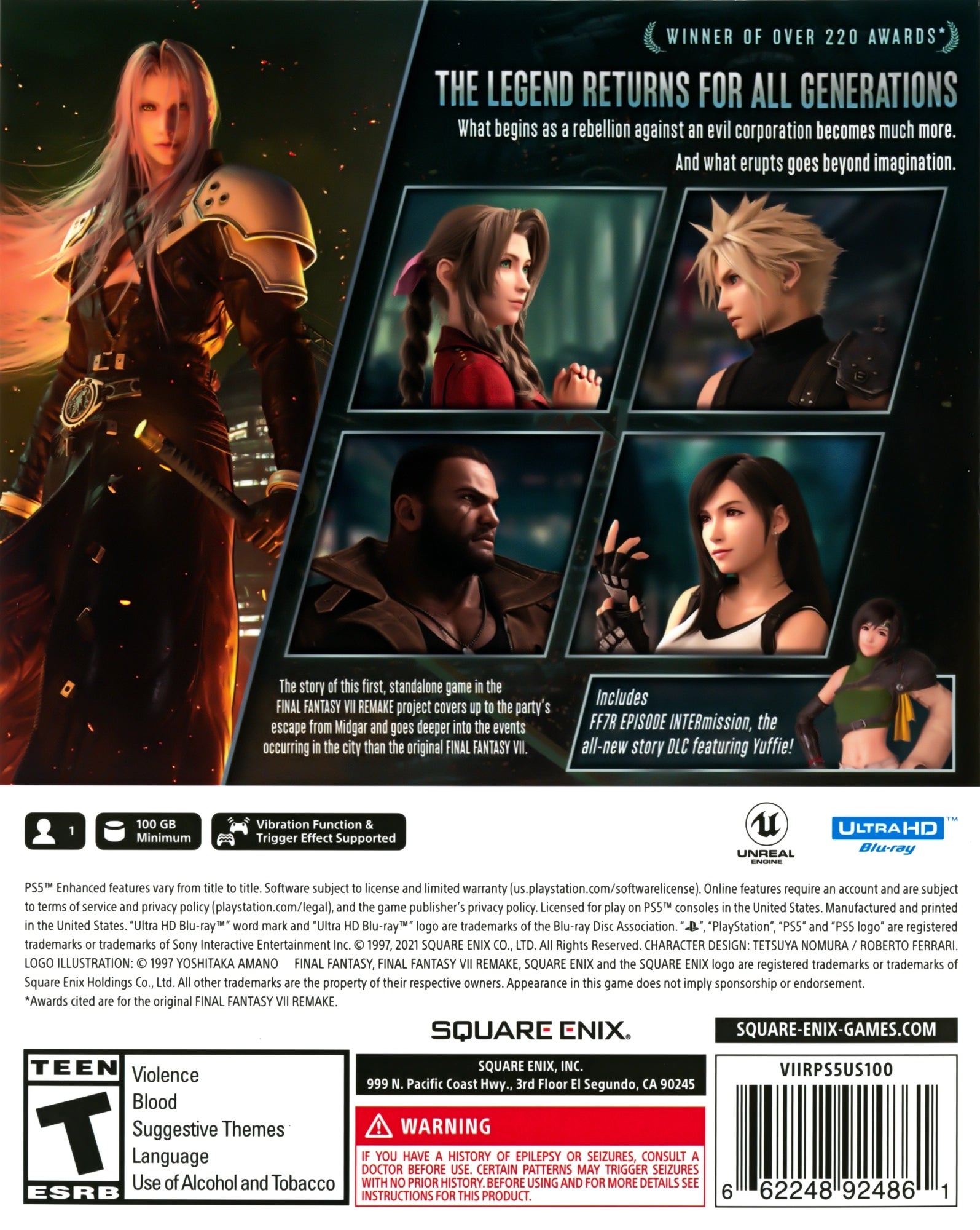 Final Fantasy VII Remake: Intergrade PS5 - Video Game - Used - CaveGamers - Image 2